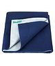 Bumpers The Baby Co. Polycotton Baby Bed Protecting Mat (Dark Blue, Free)