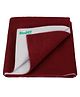 Bumpers The Baby Co. Polycotton Baby Bed Protecting Mat (Maroon, Free)