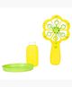 Bubble Flora Bubble Play Toy for Kids Ages 3+, Blue, fun bubble-making machine that creates streams of bubbles, perfect for outdoor play, parties, and engaging sensory fun.