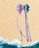 NYRA DESIGN STUDIO Mermaid & Bow Applique Detailed Alligator Hair Clip - Purple & Green