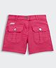 Barbie by Tiny Girl Denim Woven Solid 1959 Number Printed Shorts - Hot Pink
