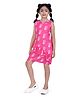 Barbie by Tiny Girl Woven Mattel Featuring Sleeveless Brand Logo Printed Dress - Pink