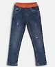 Tales & Stories Denim Woven Mild Washed Jeans - Navy Blue