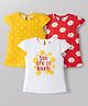 Babyhug Cotton Knit T-Shirts Half Sleeves with Graphics Multi Color 2-3 Years Pack of 3