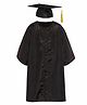 Itsmycostume Full Sleeves Graduation Gown Costume With Cap - Black