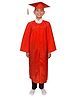 Itsmycostume Full Sleeves Graduation Gown Costume With Cap - Red