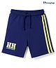 Honeyhap Premium 100% Cotton Knit Text Printed Shorts With Bio Finish - Limoges