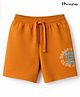 Honeyhap Premium 100% Cotton Knit with Bio Finish Shorts with Text Print - Desert Sun