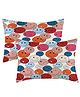Filymore Pillow Covers Pair of 2 Covers for Kids' Room, Smile theme for kids | 240 TC Microfiber Soft & Skin Friendly Pillow Cases | Size (17 x 27 inch (multicolour)