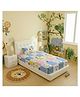 Filymore Kids Cute Cat Single  bedsheet  244 TC Made with Pure Microfiber Skyblue Colour Bedsheet for Single Bed with 1 Pillow Cover (Skyblue) (Size - 90X60 inchs)