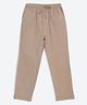 Charkhee Cotton Denim Solid  Pant - Coffee