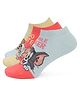SOCKSXPRESS Cotton Knit Pack Of 3 Warner Bros Featuring Tom & Jerry Characters Designed Socks - Red & Pink