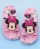 Yellow Bee Disney Micky & Friends Featuring Minnie Mouse Applique Detailed Sliders - Pink