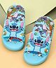 Yellow Bee Disney Featuring Stitch Applique Detailed & Designed Sliders - Blue