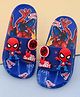 Yellow Bee Marvel Avengers Featuring Spiderman Applique Detailed & Printed Sliders - Blue