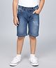 Kiddopanti Denim Woven Washed Shorts - Blue