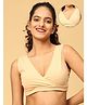 The Mom Store Cotton Knit Solid Maternity Sleep Bra - Beige