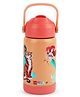 Cello Kidzbee Gen Alpha 3D Disney Princess Insulated Stainless Steel Kids Water Bottle Light Orange - 370 ml