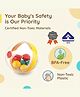 Shooting star Baby ball for kids Plastic Multicolor 0M+ | Safe & Gift-Friendly