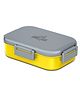 MILTON Senior Flatmate Tiffin Box Steel Kids Lunch Box, Inner Stainless Steel Insulated Containers with Clip Lock Lid, 700ml, Airtight Leakproof Kids Lunch Box, for School, Picnic, Yellow