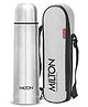 Milton Flip Lid 500 Thermosteel Water Bottle, 24 Hr Hot and Cold I Leak Proof Lid with Jacket, ISI Certified I Vacuum Insulated Silver - 500 ml