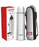 Milton Flip Lid 750 Thermosteel Water Bottle, 24 Hr Hot and Cold I Leak Proof Lid with Jacket, ISI Certified I Vacuum Insulated Silver - 750 ml