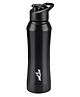 Milton Comet 750 Stainless Steel Water Bottle, Single Walled, ISI Certified I Leak Proof Lid, Rust Proof Black - 730 ml