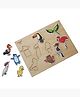 Shooting Star Birds Raised Chunky 9 Piece Puzzle for kids 3Y+, Multicolour | Safe & Gift-Friendly