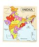 Shooting Star Wooden Chunky Puzzle India Map, 5Y+ | Safe & Gift-Friendly