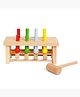 Shooting Star Wooden Hammer Bench, Peg Toy for Kids, Pounding Bench Hammering Block Punch Drop Instruments with Mallet, Kids for 12M+, Multicolour | Soft Plush Toy for K