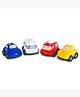 Shooting Star Light & Siren Vehicle Toys for Kids, Friction Powered Running Cars Pack of 4, 24M+ | Safe & Gift-Friendly