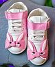 IMAGINO Colour Blocked Bunny Applique Detailed Velcro Closure Shoes - Pink