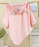 Butterthief Fur Woven Animal Face Designed Hooded Wrapper & Bath Towel - Baby Pink