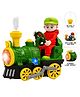 AKN TOYS Electric Steam Train Toy  Battery Powered Locomotive With Led Lights, Music & Mist Spray , Realistic Engine Sound & Classic Train Design- Pack of 1- (  Color May Vary  )