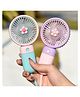 AKN TOYS Portable Mini Fan - Rechargeable Hand Fan,Handheld fan, Lightweight Design, Low Noise, and Easy Portability for Indoor and Outdoor Use - PACK OF 1- (  COLOR MAY VARY  )
