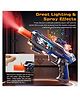 AKN TOYS Spray Light Up Toy Gun for Kids with Sound Effects & Rotating Slide Display, Toy Guns for Boys Toddlers - PACK OF 1 - ( COLOR MAY VARY )