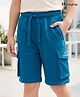 Honeyhap Premium 100% Cotton Knee Length Solid Bermuda With Bio Finish - Seaport