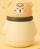 The Cheeky Kidzz Baby Portable Skin Care Powder Puff With Box Holder Cute Cartoon Container For New Born & Kids Face And Body (BEIGE)