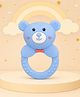 The Cheeky Kidzz Baby Soft Silicone Chewing Bear Shape Rattle Teether For 3 to 24 Months Babies BPA Free (Blue)