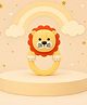 The Cheeky Kidzz Baby Soft Silicone Chewing Lion Shape Rattle Teether For 3 to 24 Months Babies BPA Free (Yellow)