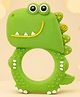 The Cheeky Kidzz Baby Soft Silicone Chewing Dinosaur Shape Rattle Teether For 3 to 24 Months Babies BPA Free (Green)