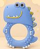 The Cheeky Kidzz Baby Soft Silicone Chewing Dinosaur Shape Rattle Teether For 3 to 24 Months Babies BPA Free (Blue)