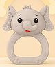 The Cheeky Kidzz Baby Soft Silicone Chewing Elephant Shape Rattle Teether For 0 to 24 Months Babies BPA Free (Grey)