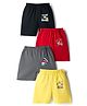 Kidi Wav Pack Of 4 Animals  & Vehicles Printed Shorts - Multi Colour