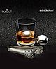 BarCraft 3-pc Stainless Steel Ice Balls, Tongs & Storage Bag Set