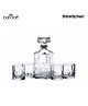 BarCraft Cut Glass Decanter Set
