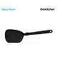 Dreamfarm Premium Flexible Sit Up Silicone Spatula, Turner for Flipping & Chopping  - CHOPULA, Black, 12 Inches| Nylon Non Stick Multipurpose Kitchen Cooking Tools | Crafted in Australia