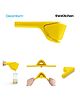 Dreamfarm Premium Lemon Juicer, Citrus Press, Orange Squeezer  - Fluicer, Yellow| Stainless Steel & Polypropylene Crusher, Dishwasher Safe, Crafted in Australia