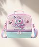 Ji and Ja Durable Double-Layer Insulated Multifunction Student Lunch Box Bag Portable Zipper Closure Cartoon (beautiful unicorn)