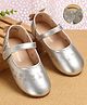 Babyoye Velcro Closure Solid Ballerina - Silver